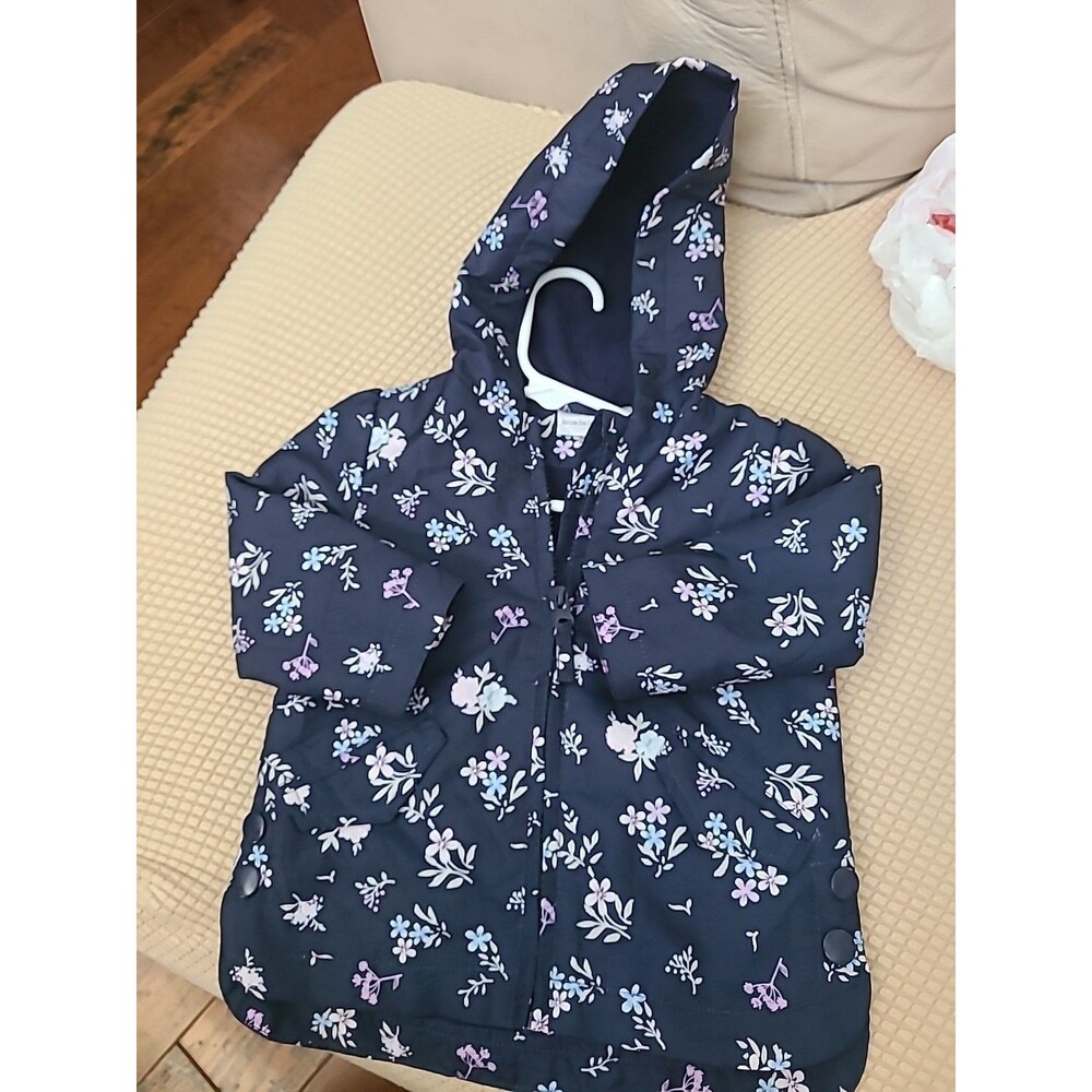 Koala Kids Floral Blue Jacket 9-12 Months Water Repellent Super!